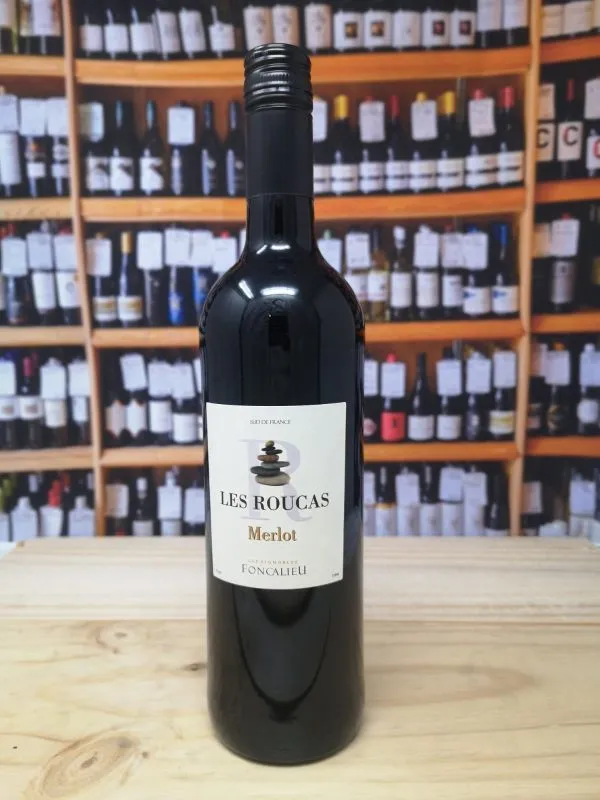 Les Merchants Roucas Pays Discounts - Wine Merlot d\'Oc, Cambridge IGP Foncalieu-Case 2022